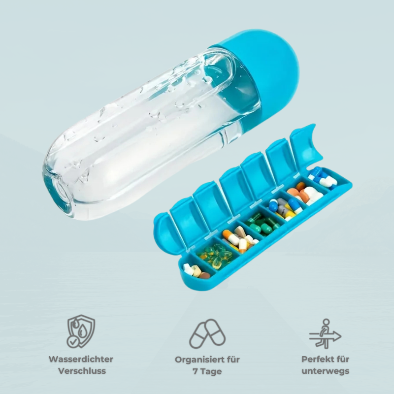SupWave - Smarte Wasserflasche mit Pillenfach