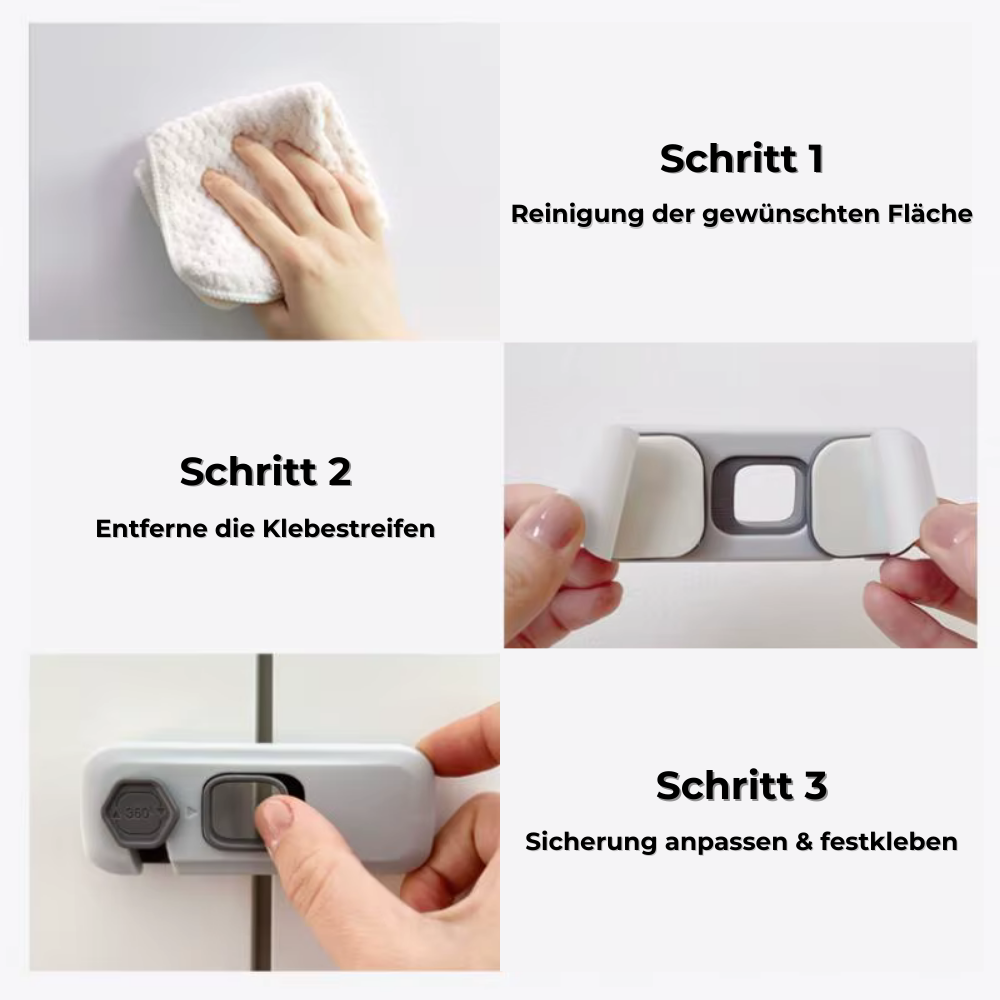 ToddlerLock - Pack Kindersicherung für den Haushalt (2er Pack)